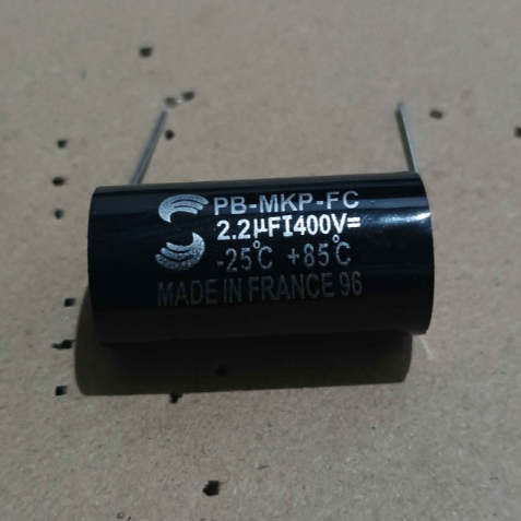 CAPASITOR SOLUN 2,2 UF 400V MADE IN FRANCE PRODUK ORIGINAL BERKUALITAS