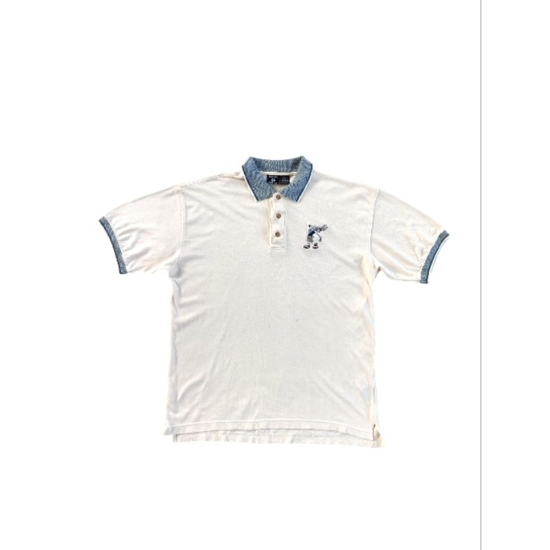Warner Bros Studio Store Polo T-shirt Men's Vintage 90s
