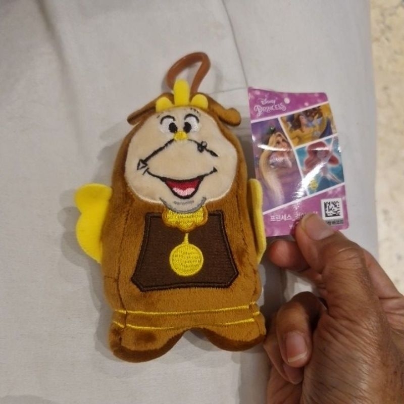 Gantungan Tas Boneka Disney Beauty and The Beast Cogsworth