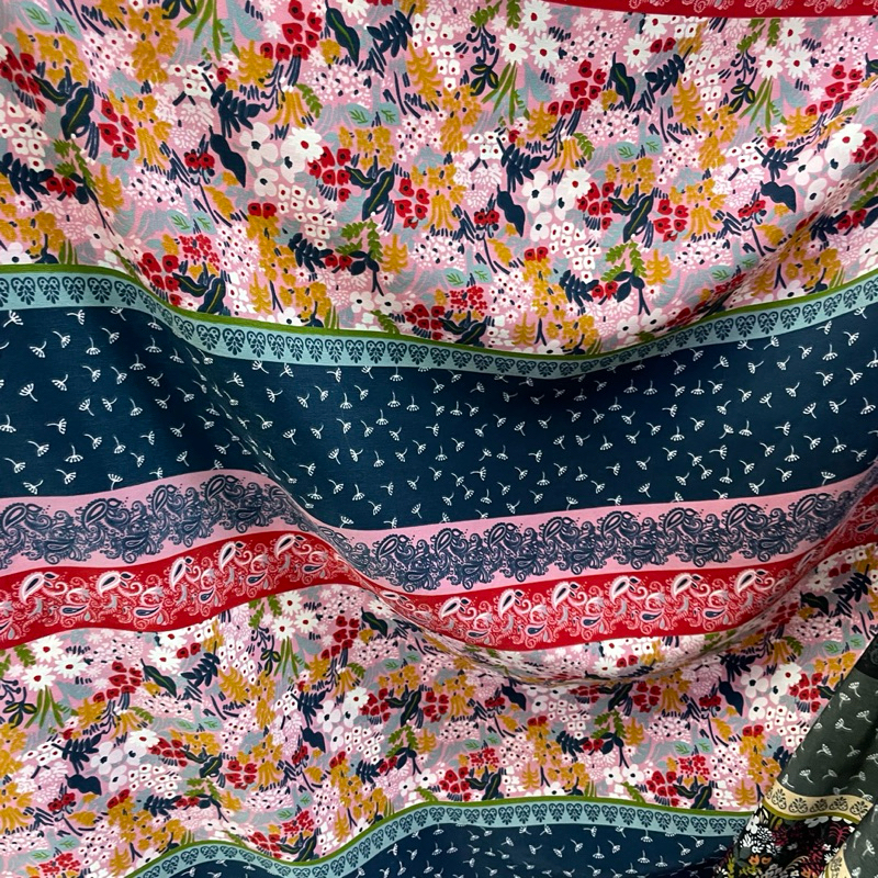 kain soft wolfis motif abstrak import - kain soft monalisa motif - kain wolfis premium - kain wolfis