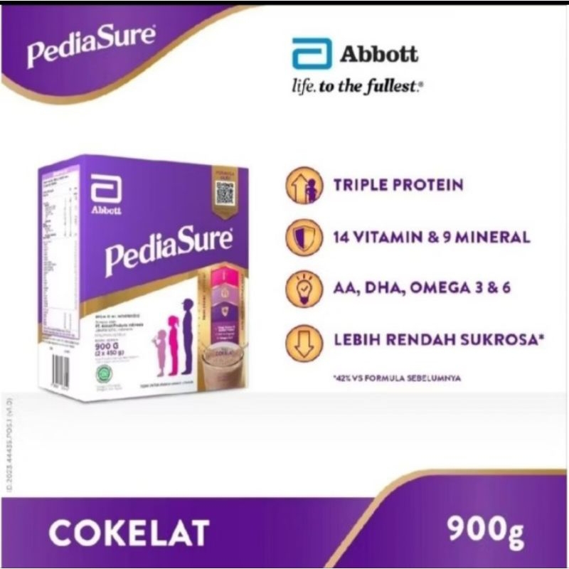

SUSU PEDIASURE TRIPLESURE 900 GR (2 x 450 GR) RASA COKLAT