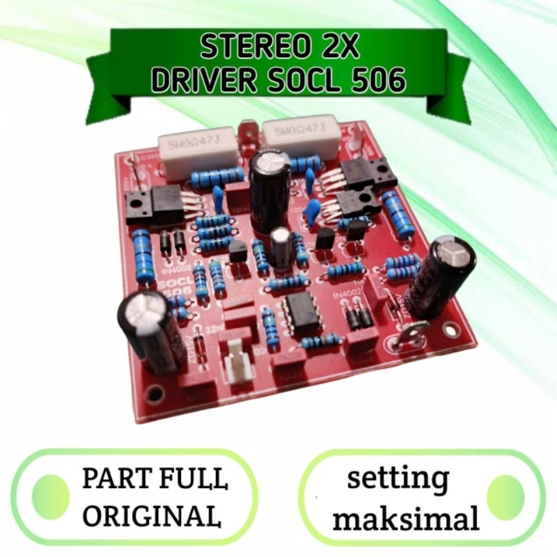 stereo 2x unit kit driver socl 506 original 600w karakter flat class ab super ocl Tampa tr pinal