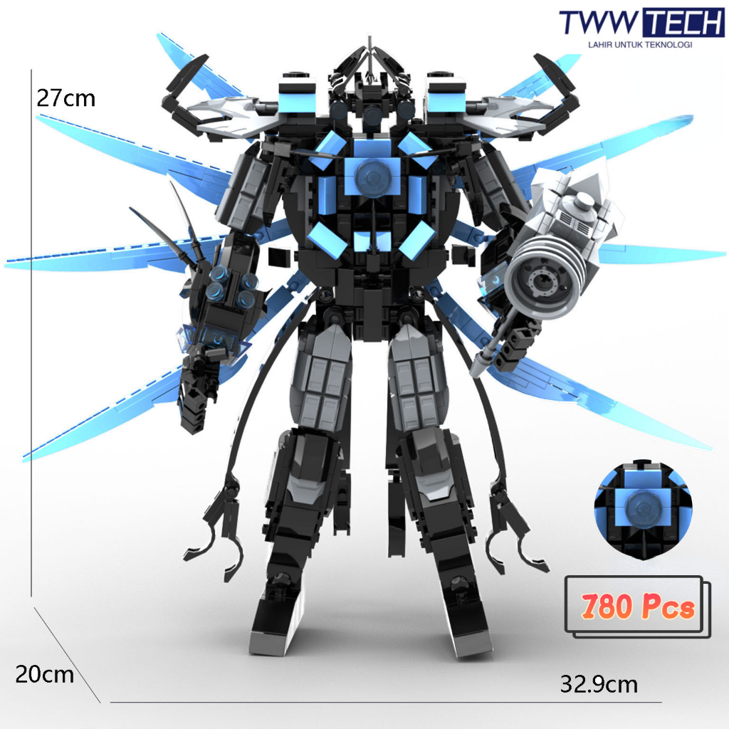 TWW Skibidi Toilet/Titan TV Man/Titan TV Man Murah/Titan TV Man Upgrade/Model Building Blocks Mainan