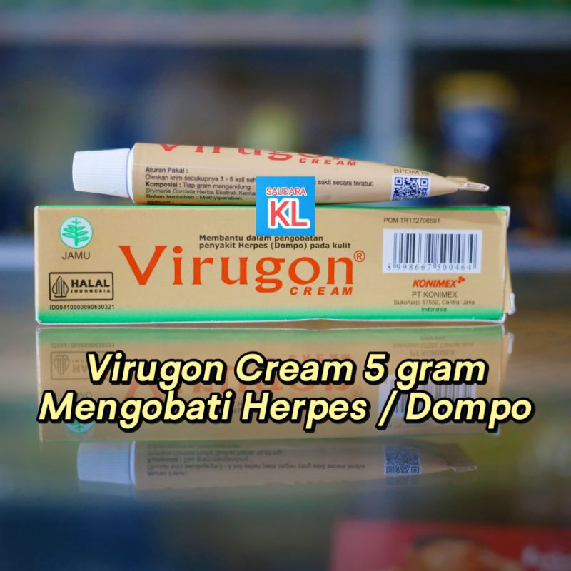 Virugon Cream 5 gr - Salap Herpes (Dompo)