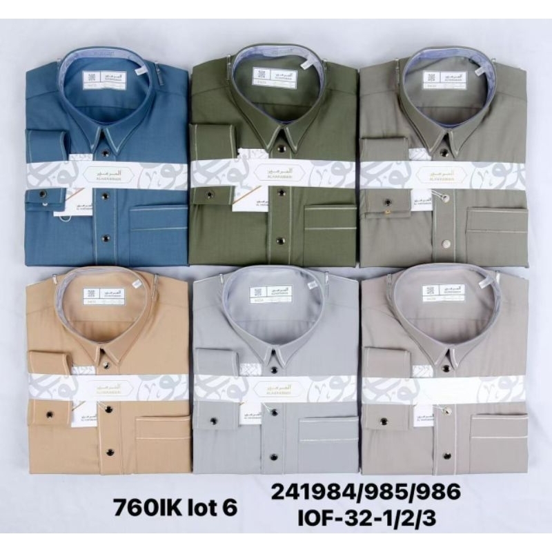 AL Haramain Jubah / Gamis Pria Dewasa Remaja Bordir Premium Manset | Putih