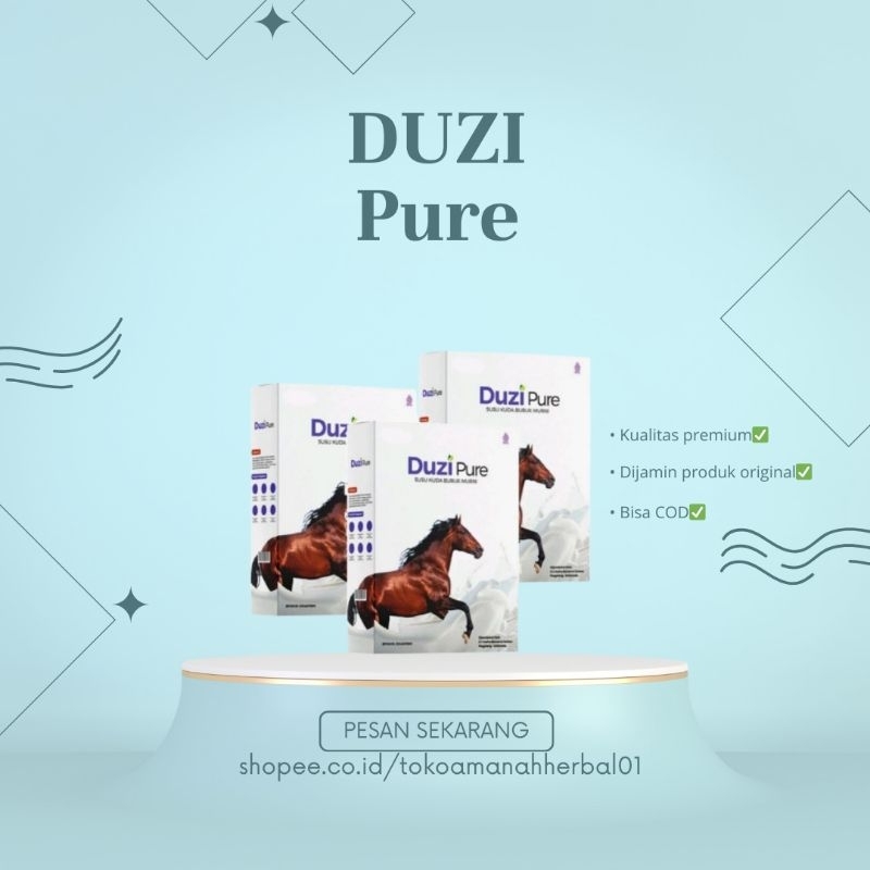 

3 BOX Duzi Pure Susu Kuda Murni 100% Original Atasi Masalah Pensendian Tulang