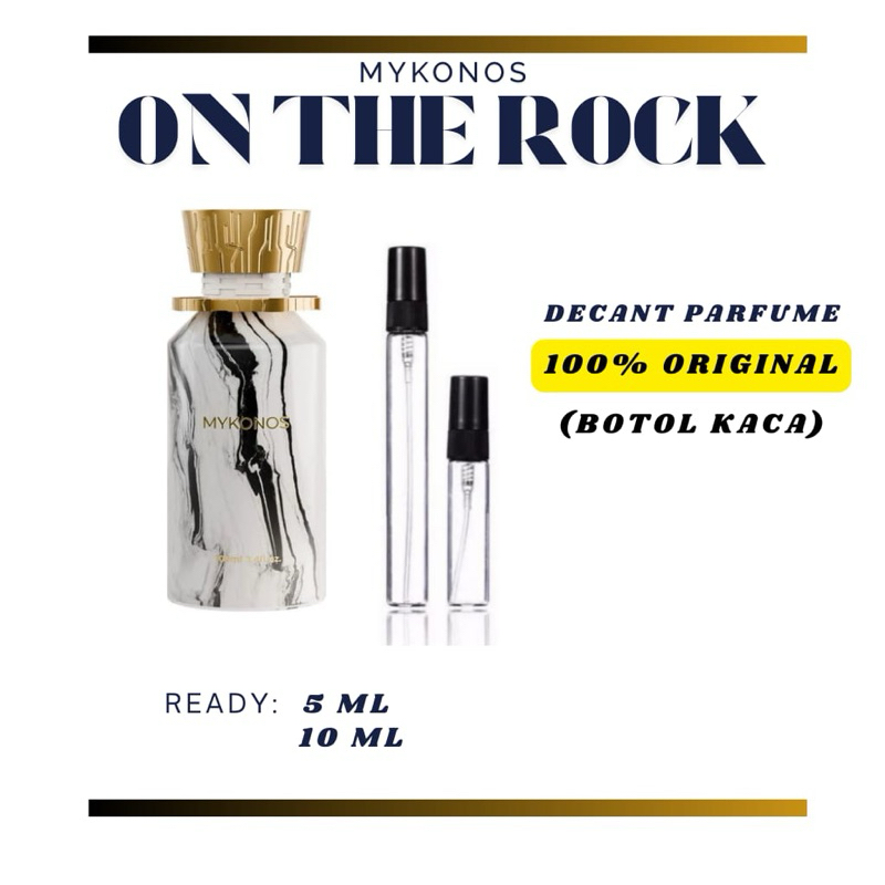 DECANT PARFUME MYKONOS ON THE ROCKS / EXTRAIT DE PARFUME/ PARFUME SHARE IN JAR/ PARFUME TRAVEL KIT/ 