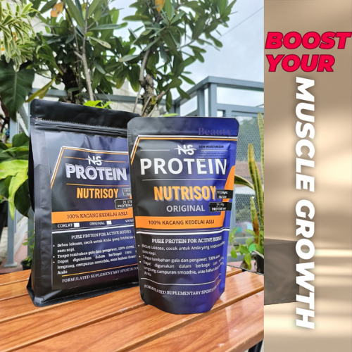 Vanila Latte Susu Fitnes 1500 Gram - Susu Kedelai Bubuk Tinggi Protein 1KG Rasa Vanila -  Protein Bu