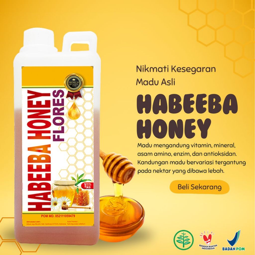 

Madu Murni Habeeba Honey Flores 1kg - Madu Asli Murni BPOM