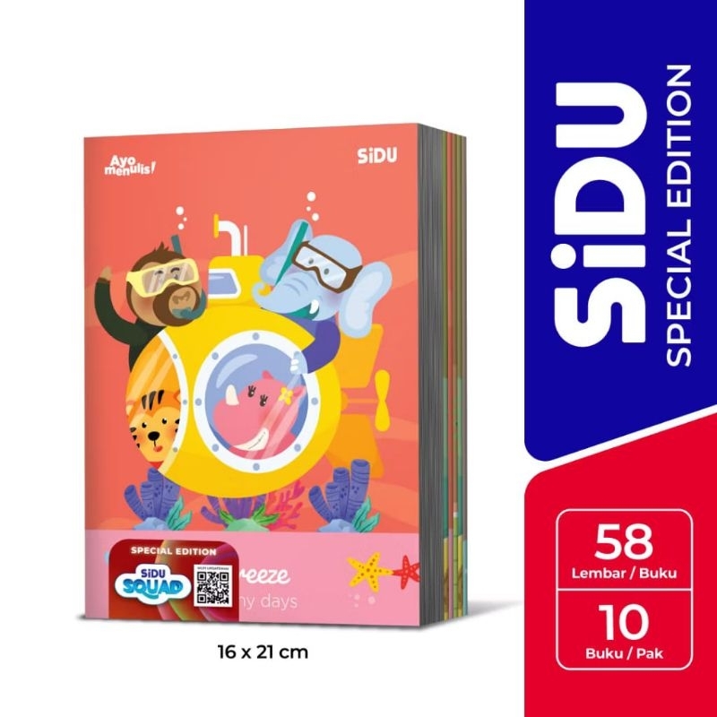 

(ECER) BUKU TULIS SIDU ISI 58 LEMBAR / BUKU SIDU ISI 58 LEMBAR GROSIR