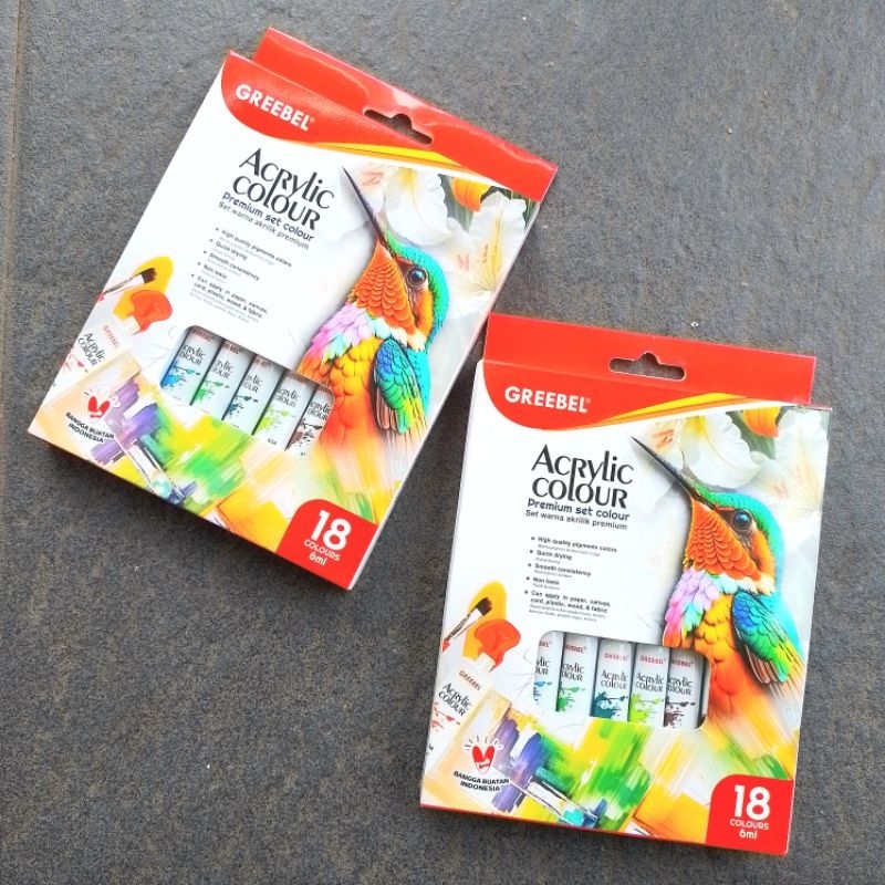 

Cat Acrylic Greebel 6ml 18 Warna ( Set ) SF6