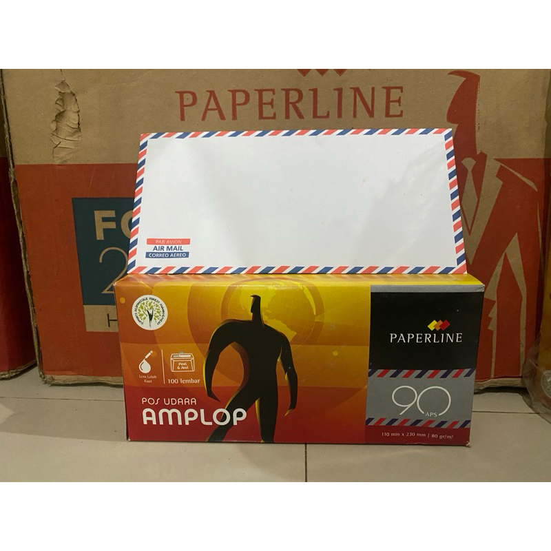 

Amplop Paperline putih pos udara 90 pps 100 lembar