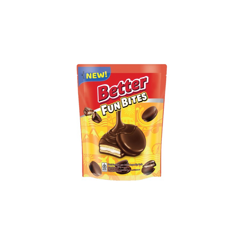 

Better Sandwich Biskuit Cokelat isi Krim Vanila 24 x 10g