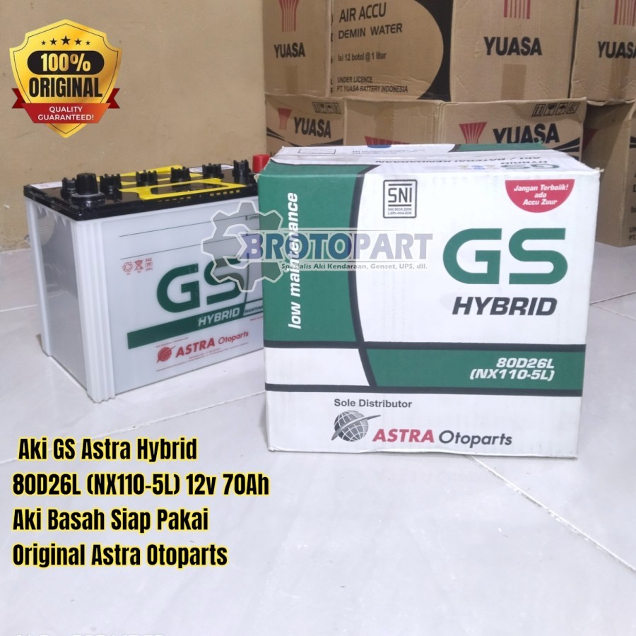 Aki Mobil Mazda Biante, CX5, CX7 facelift, CX9 GS ASTRA 80D26L HYBRID 70Ah