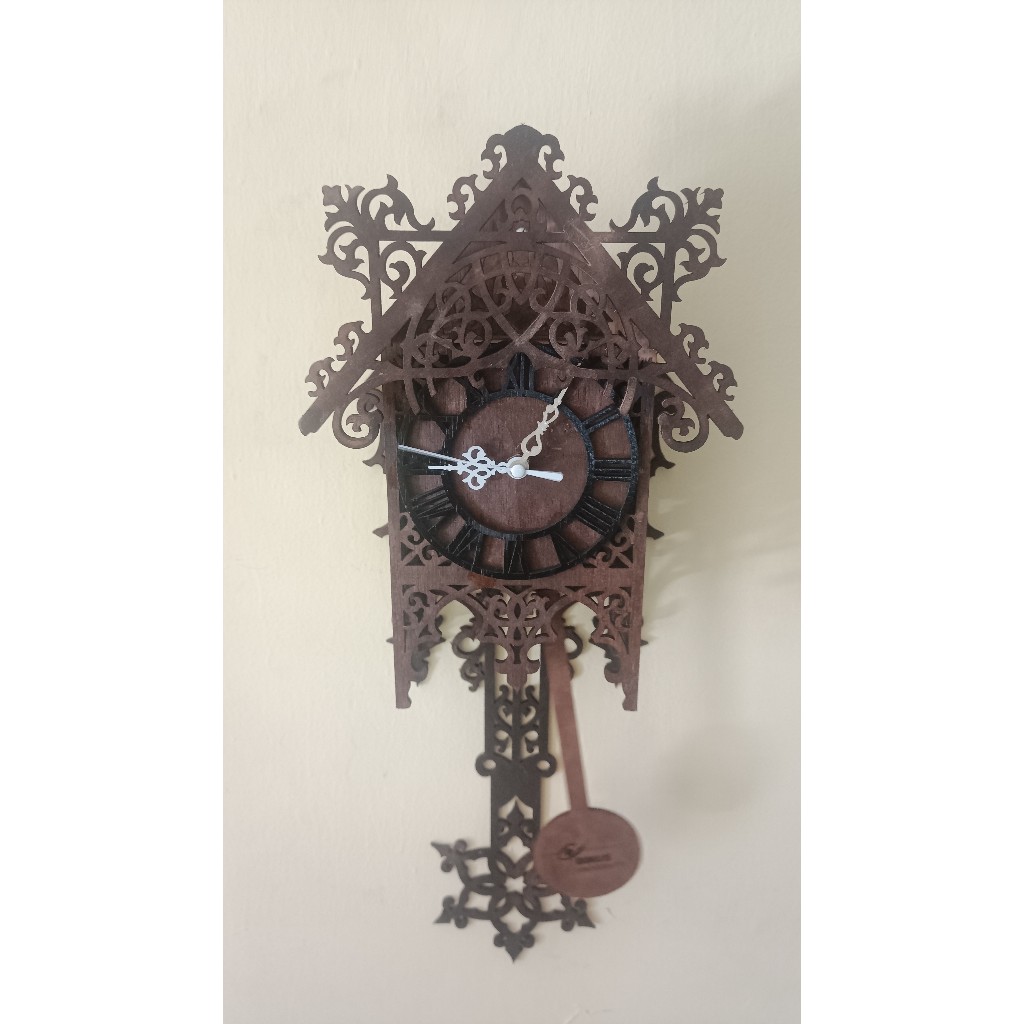 Jam Bandul Kuno Pendulum Vintage Wall Clock