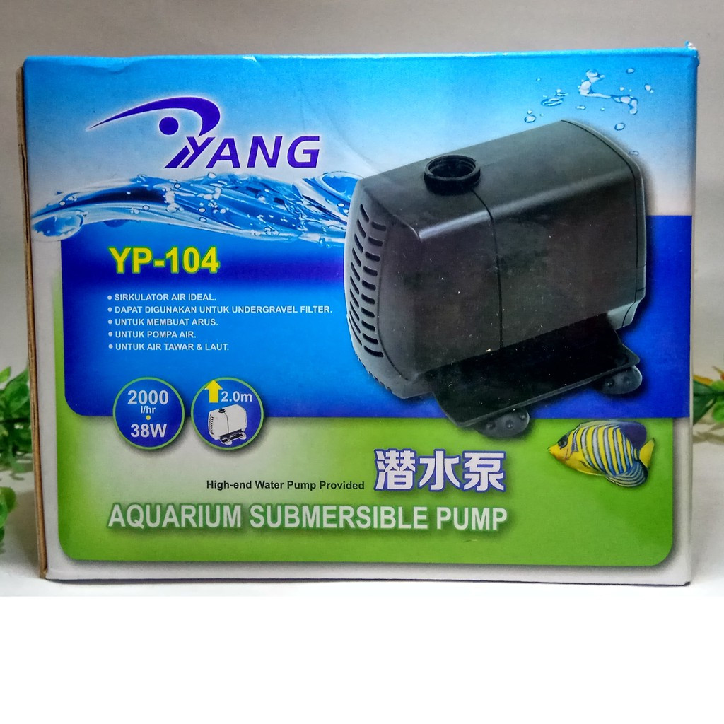 POMPA AQUARIUM YANG YP 104 / MESIN CELUP COCOK UNTUK KOLAM SIRKULASI pompa Aquarium