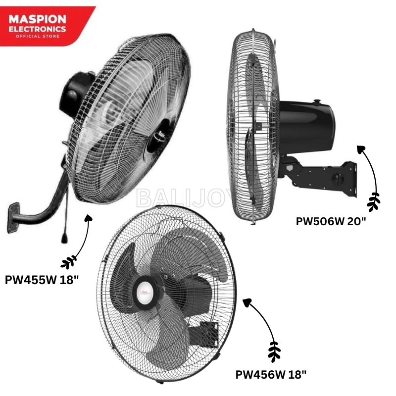 Kipas Angin Dinding / Wall Fan Maspion - MASPION WALL FAN - Power Fan Maspion / Kipas Besi Maspion -
