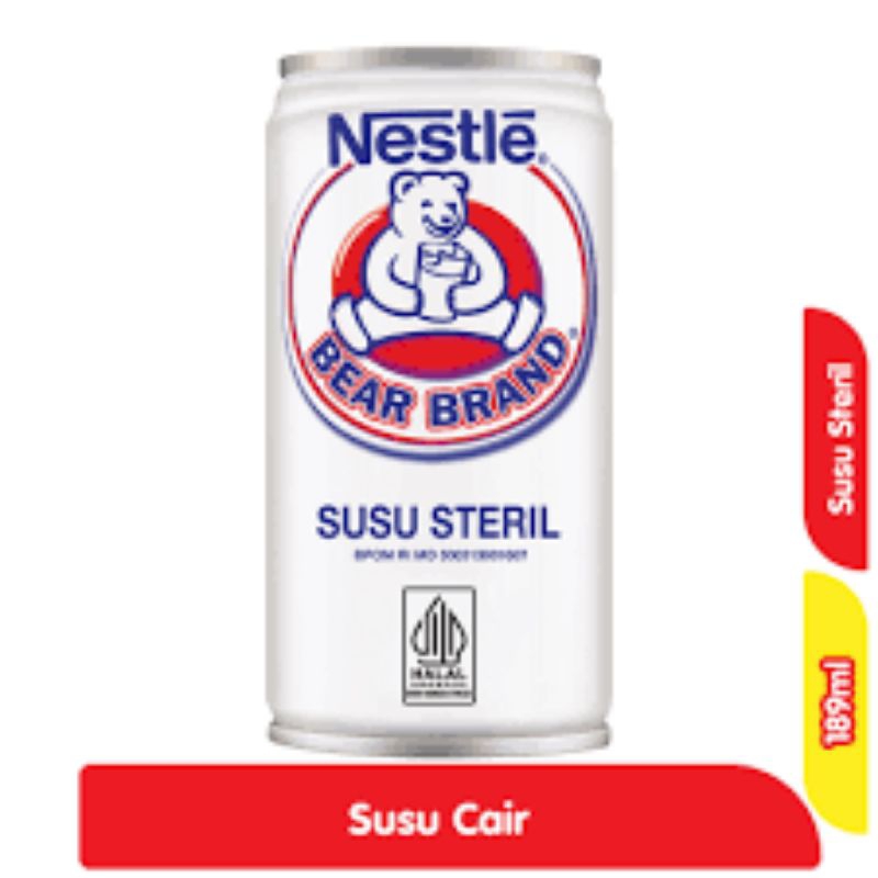 

Bear Brand Susu Steril Murni Kaleng 189 ml Per 1 Kaleng