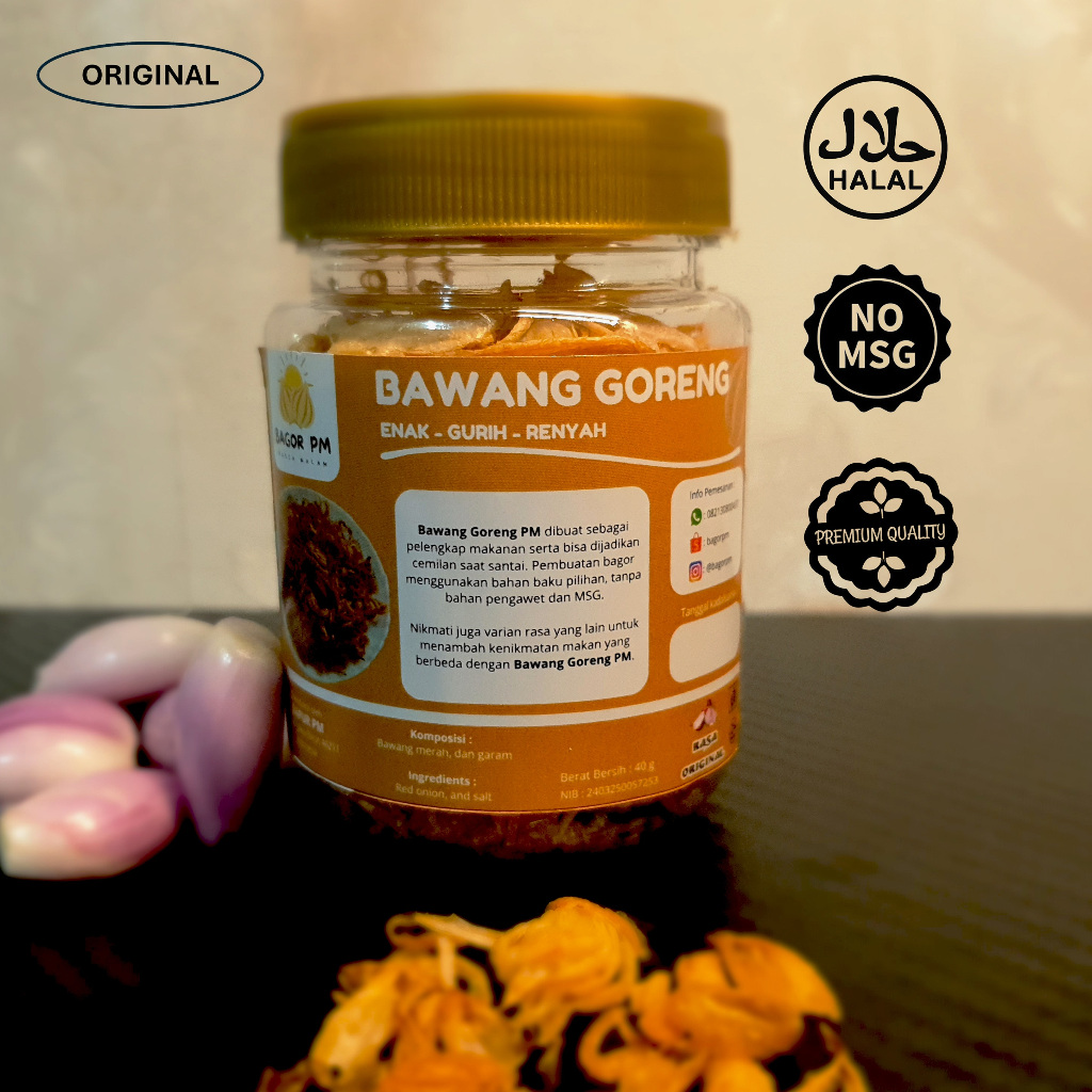 

Bagor PM (Bawang Goreng Pasca Malam) - Rasa Original