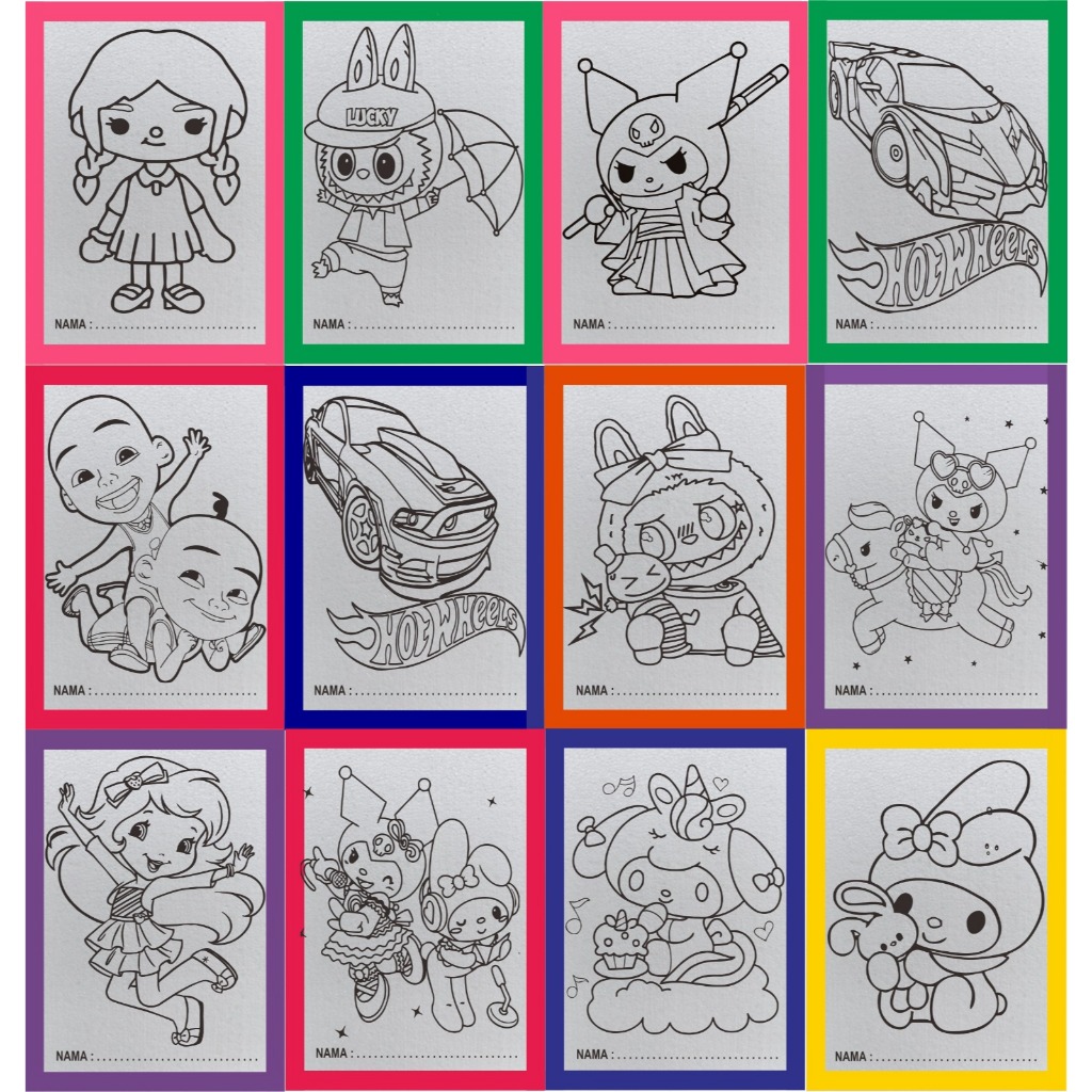 RB22 Terbaru Sterofoam Lukis isi 100 pcs 33x50 Styrofoam Lukis Gabus Mewarnai