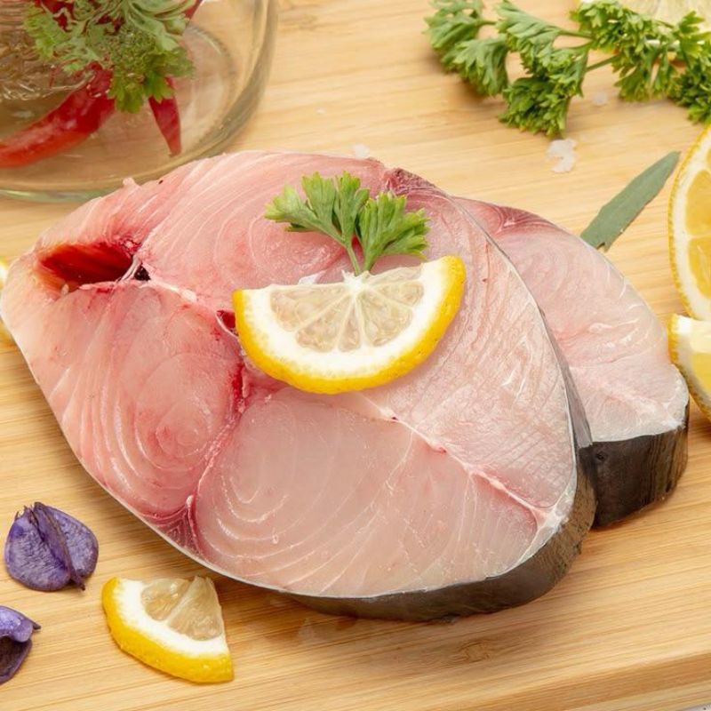 

TENGGIRI STEAK - IKAN TENGGIRI POTONG FRESH BEKU FROZEN KG GRAM GR BEKASI PREMIUM SEAFOOD