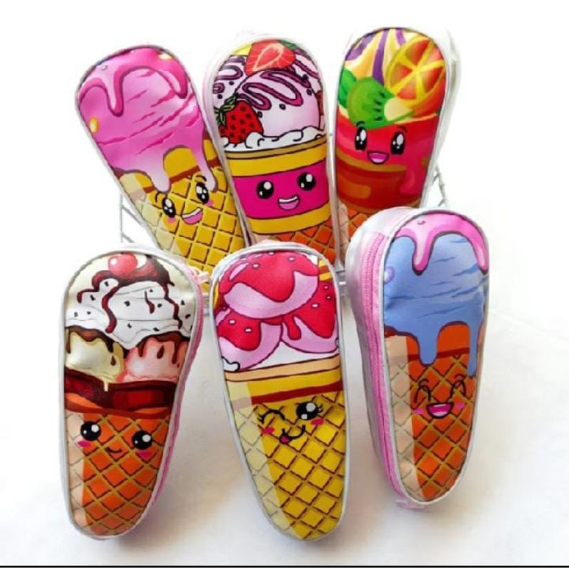 

INDAH JAYA STORE | TEMPAT PENSIL ICE CREAM ZIPER KAIN