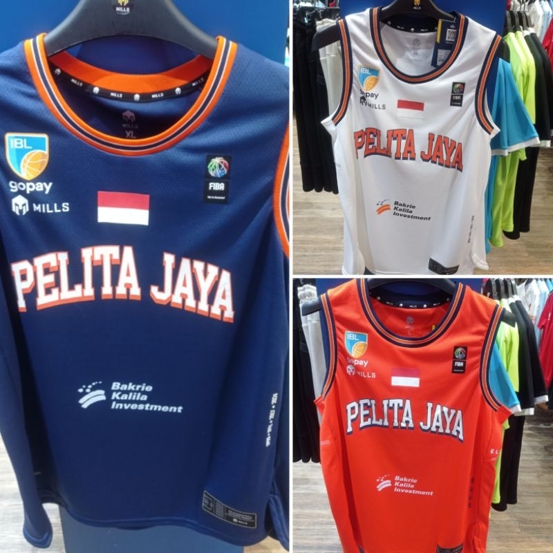 MILLS Jersey Basket PELITA JAYA Basketball Jersey Home, Away & Alternative 2025