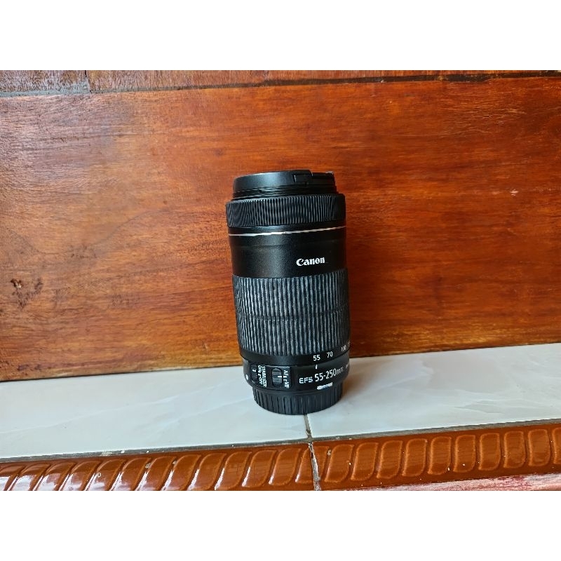 LENSA CANON ESF 55-250MM / LENSA TELE SECOND