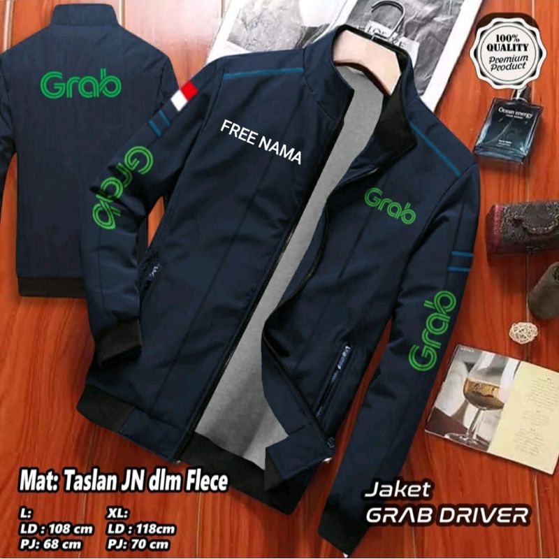JAKET WINTER RUBBY GRAB / JAKET PRIORITAS / JAKET GRAB / JAKET SABLON FREE NAMA / JAKET BERKENDARA /