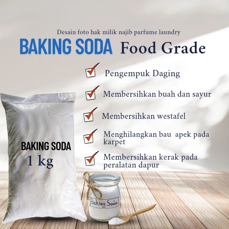 

Sodium Bicarbonate / Soda Kue / Baking Soda /Food Grade 1 Kg