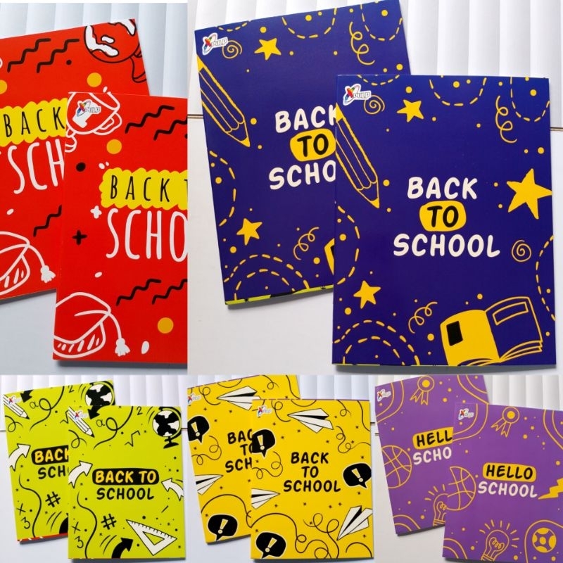 

(10BUKU) BUKU TULIS ISI 38 COVER SCHOOL/ BUKU TULIS UKURAN SIDU/ 1 PAK 10 BUKU