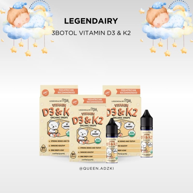 Lebih hemat - 3btol Legendary Milk Baby Vit D3 & K2