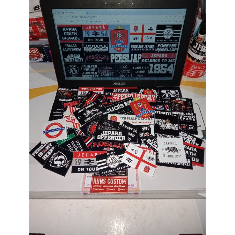 

STIKER PERSIJAP JEPARA ISI 50+pcs BAHAN VINYL
