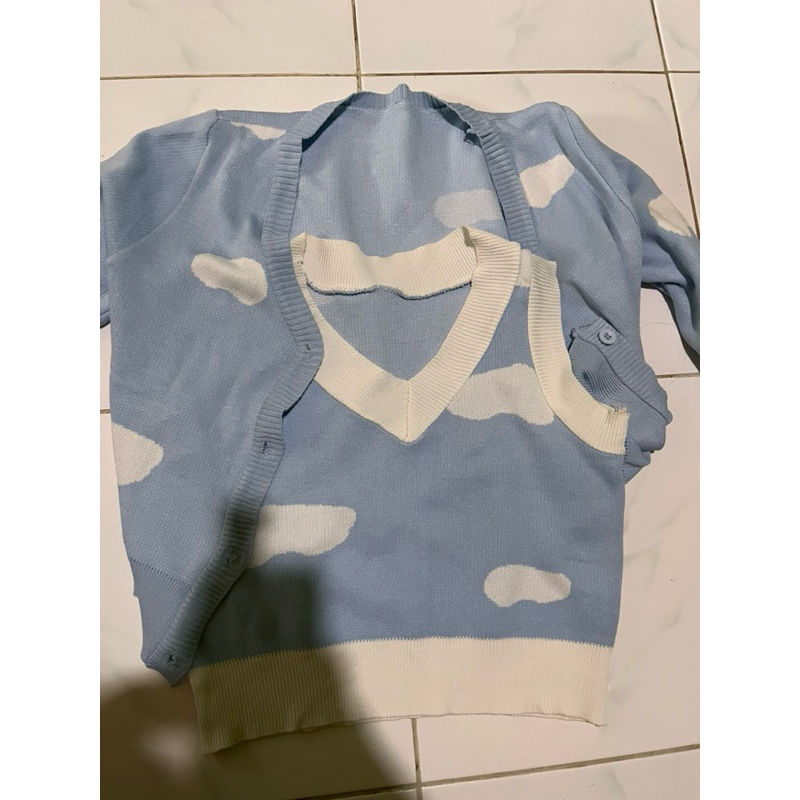 By Ody Skirt, Severli, Korean Skirt, Cardigan Awan, Sweater