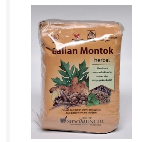 

Jamu Montok/Jamu galian montok sidomuncul kemasan pack isi 10sachet