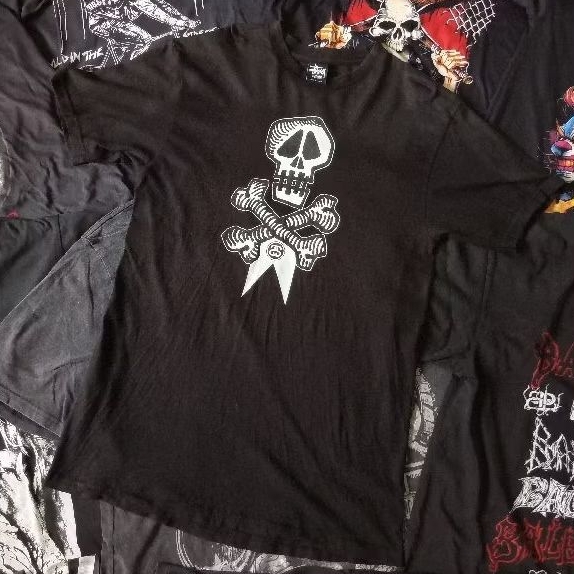 Tshirt Kaos Stussy Skull Bone Vintage Second