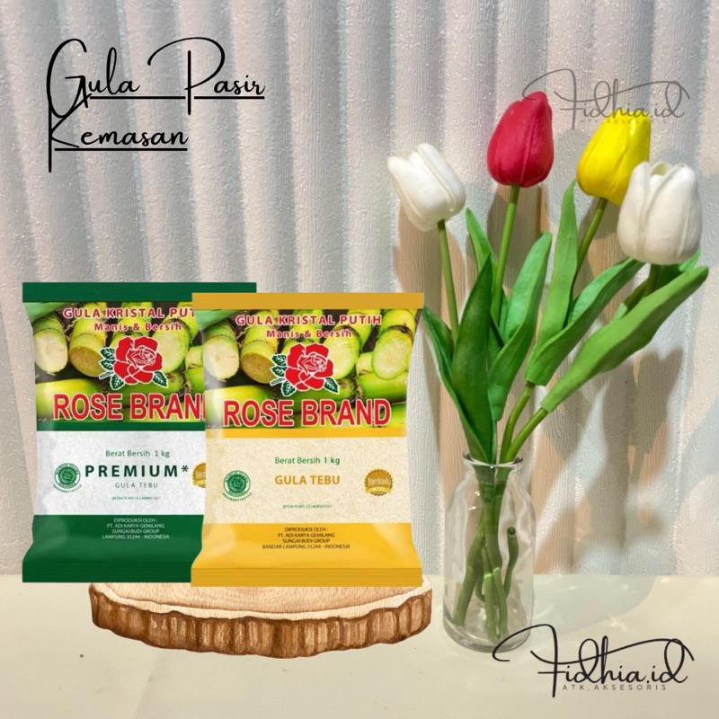 

Gula Pasir kemasan 1kg/ Gula Pasir Rosebrand