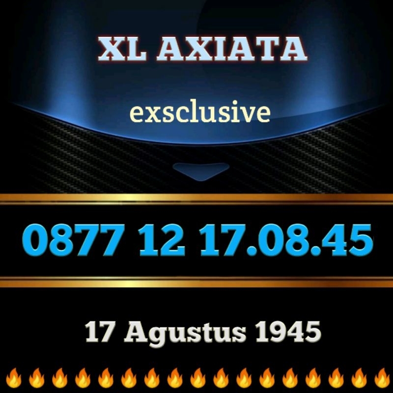 Nomor Cantik Spesial 17 Agustus 1945 limited edition Kartu Perdana XL Axiata Varian Exsclusive Berku