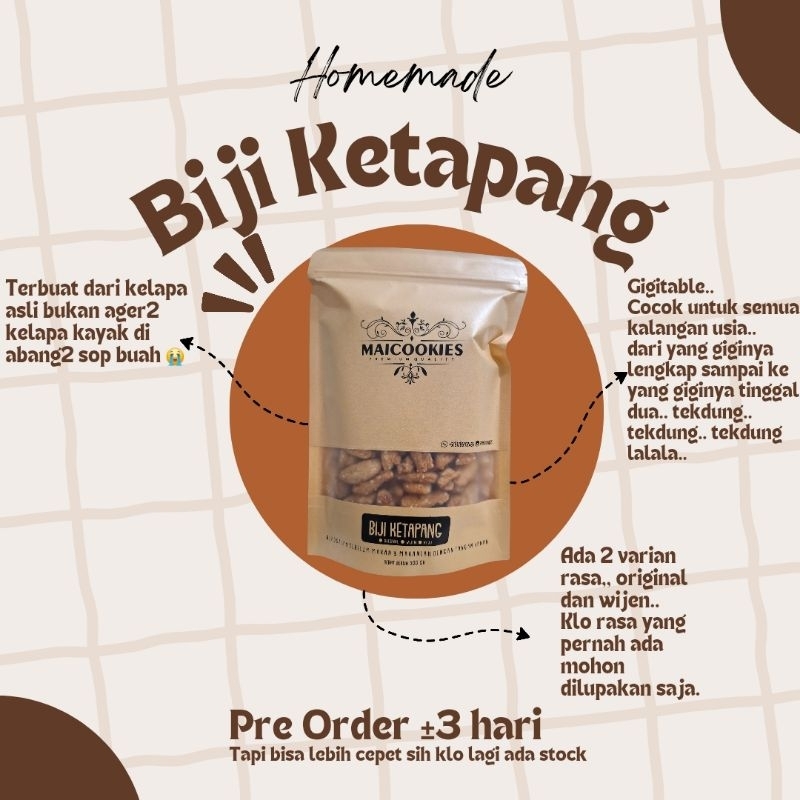 

Biji Ketapang Maicookies