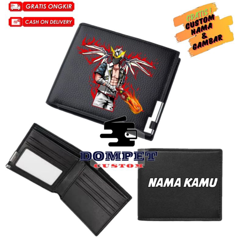 Dompet Kulit Free Fire Dompet Lipat Walet Free Fire Free Nama