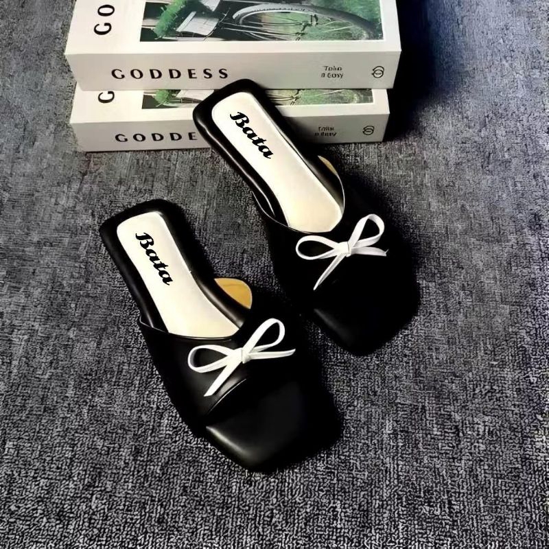 New Arrival Sandal Wanita Bata Sendal Platfrom Sendal Teplek Kekinian Flat Shoes Pita