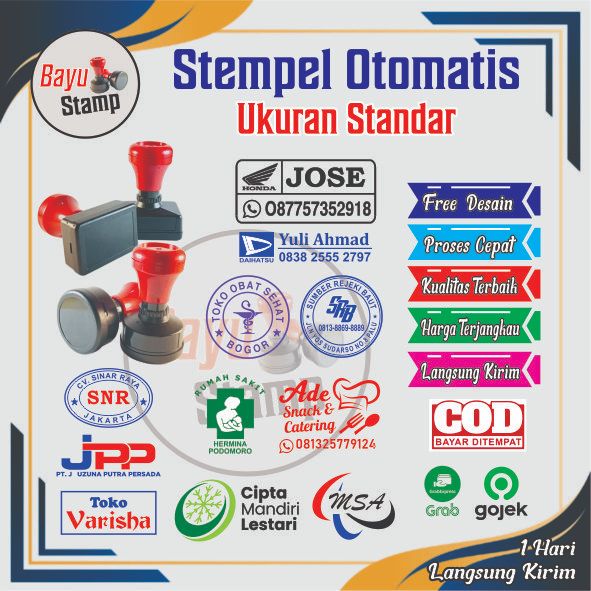 

Stempel Otomatis Ukuran Standar