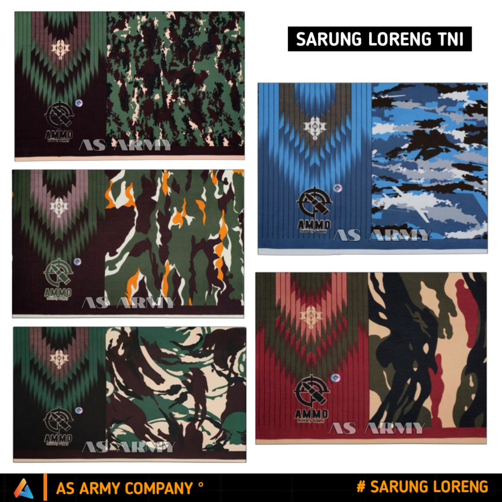Sarung Sholat Sarung Loreng TNI - STANDAR / AMMO Sarung ARMY