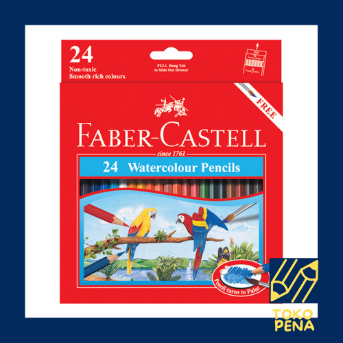 

Faber Castell pensil warna 24 Warna / Pensil warna faber castell / watercolour pencils