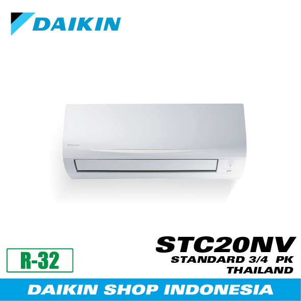 AC Daikin Standard Non-Inverter 0.75 3/4 PK Thailand R32 STC20NV FTC20NV (Unit Only)