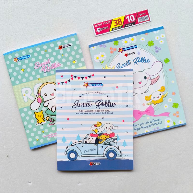 

Buku Tulis Motif Cinamorol 38 Lembar 1 Pak Isi 10 Pcs