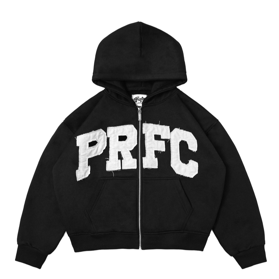 [ORIGINAL 100%] PREFACE HOODIE SERIES | PREFACE UNFINISHED ZIP HOODIE BLACK | PREFACE OASIS BLACK | 