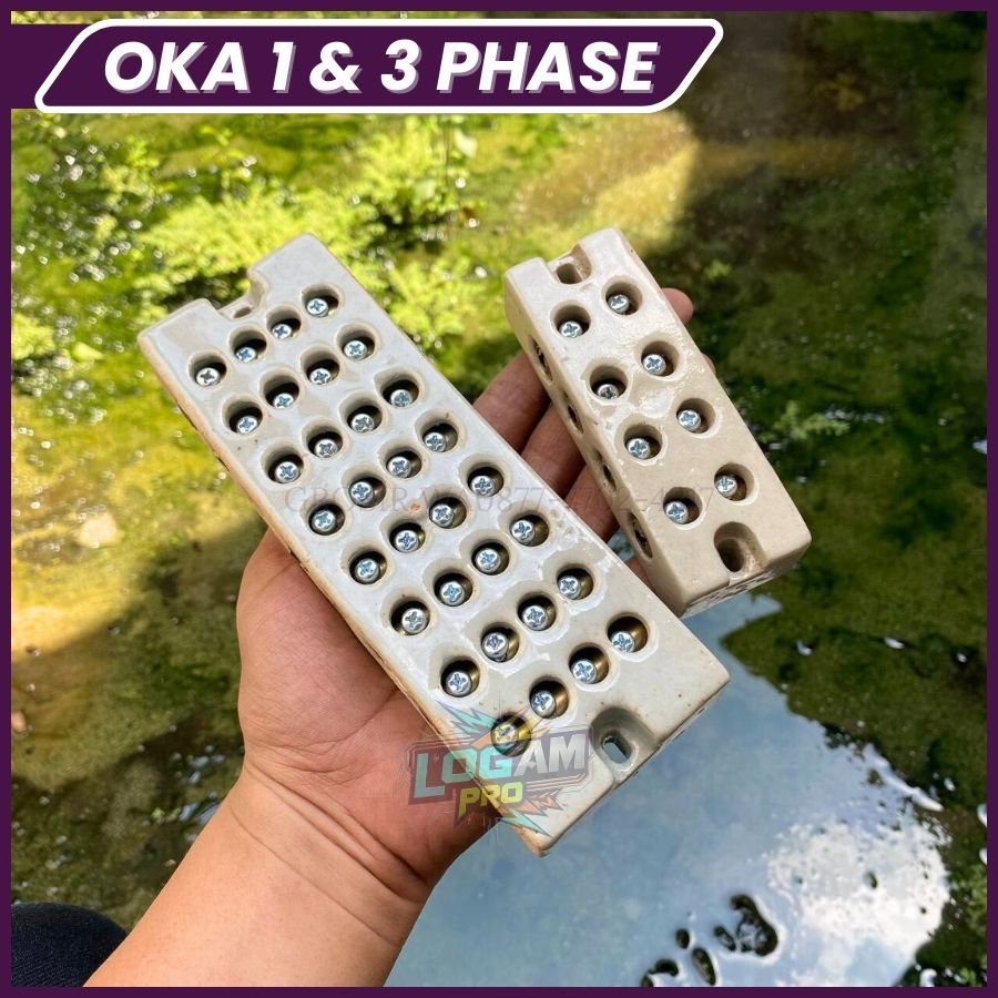 Terminal Block OKA kWh Meter 1 & 3 Phase - Blok Sambungan Kabel Listrik