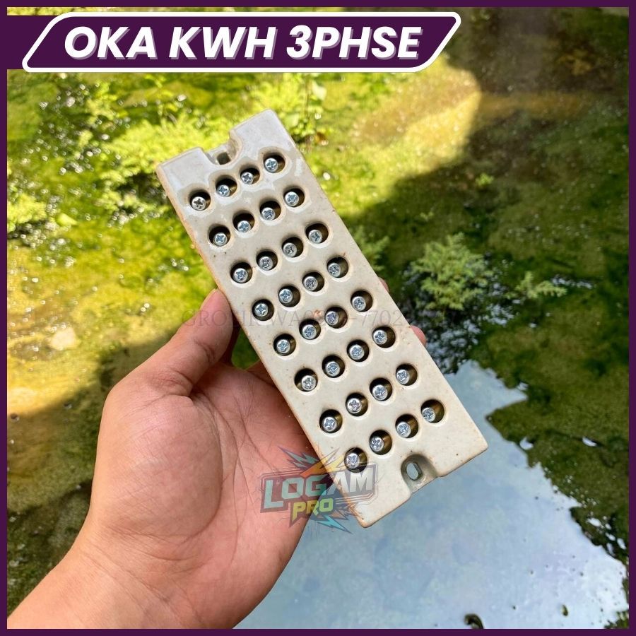 Terminal KWH Oka 3 Phase - Terminal Block Keramik Sambungan Kabel Listrik kWh Meter