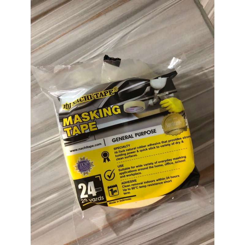 

Lakban kertas/masing tape merk nachi ukuran 24MM x20Y